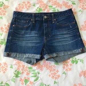 GAP Distressed Cuffed Denim Cut Offs
